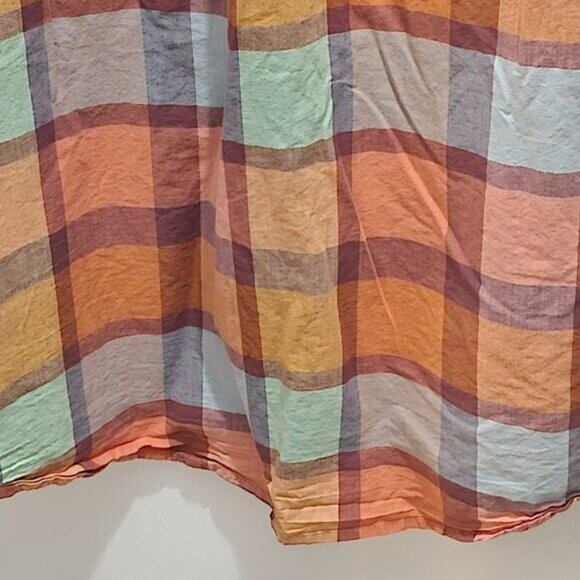 Free Assembly Casual Short Sleeve Button Shirt - Plaid - XXL - Picture 9 of 10